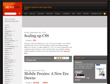 Tablet Screenshot of ajaxian.com